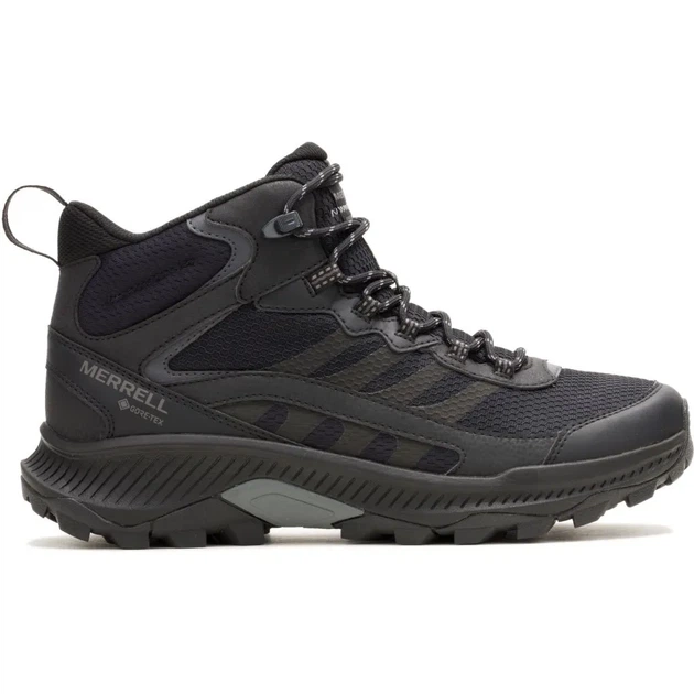 Черевики демісезонні для туризму Merrell Speed Strike 2 MID GTX Mns black 41 (100083553) - Фото 2 Черевики демісезонні для туризму Merrell Speed Strike 2 MID GTX Mns black 41 (100083553) - зображення 2