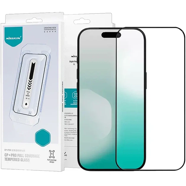 Защитное стекло 2.5D Nillkin (CP+PRO) для Apple iPhone 17 (6.3") (+ аппликатор) Black - Фото 1 Защитное стекло 2.5D Nillkin (CP+PRO) для Apple iPhone 17 (6.3") (+ аппликатор) Black - изображение 1