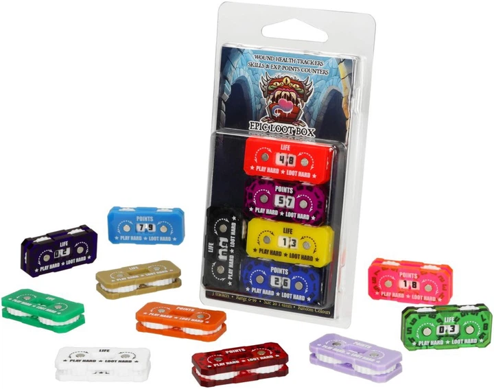 Trackery do gier magnetyczne Epic Loot Box 2 x 4.1 cm 5 szt (5907086563830) - obraz 3