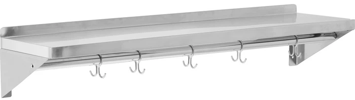 Półka wisząca Yato YG-08936 z rantem i haczykami pojedyncza 1000 × 300 × 180 mm (5906083105197) - obraz 3