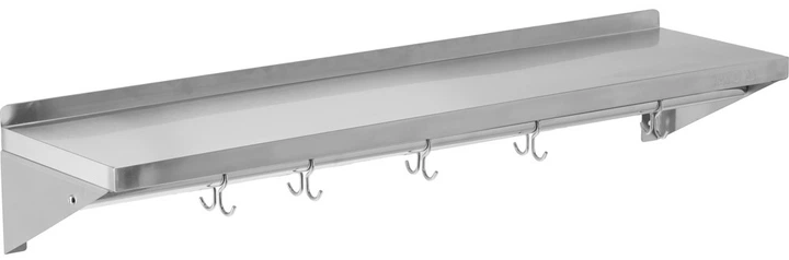 Półka wisząca Yato YG-08937 z rantem i haczykami pojedyncza 1200 × 300 × 180 mm (5906083105210) - obraz 2