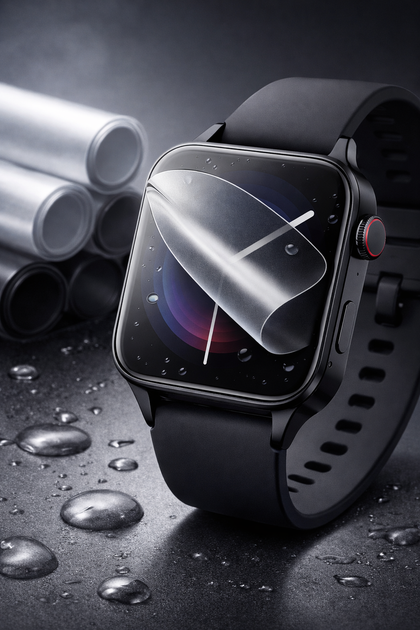 Гидрогелевая защитная пленка для Huawei Band 4 Pro матовая антибликовая (6шт) - Фото 3 Гидрогелевая защитная пленка для Huawei Band 4 Pro матовая антибликовая (6шт) - изображение 3