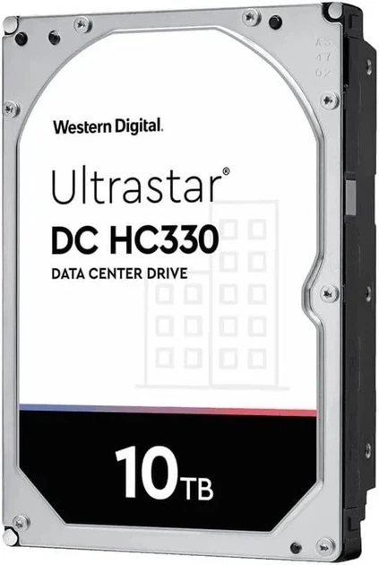 Внутрішній жорсткий диск 3.5" Western Digital Ultrastar DC HC330 10TB SATA III (0B42266) Б/В - Фото 1 Внутрішній жорсткий диск 3.5" Western Digital Ultrastar DC HC330 10TB SATA III (0B42266) Б/В - зображення 1