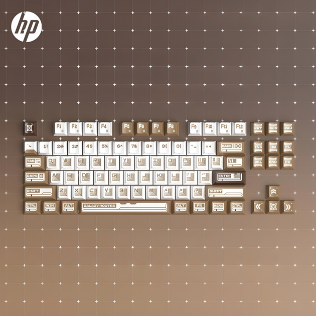 Набір кейкапів HP Star Trek (Зоряний шлях: Кава з молоком) для клавіатур, 87 клавіш - Фото 2 Набір кейкапів HP Star Trek (Зоряний шлях: Кава з молоком) для клавіатур, 87 клавіш - зображення 2