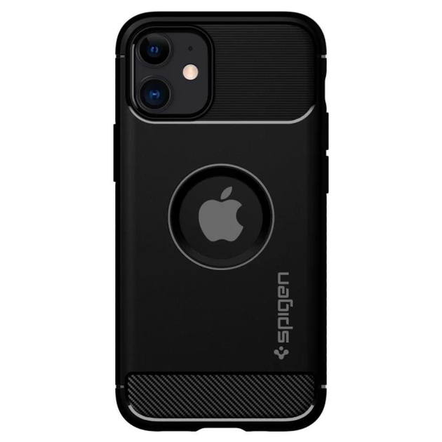 Чохол Spigen Rugged Armor для Apple iPhone 12 Mini (ACS01743) Matte Black - зображення 2