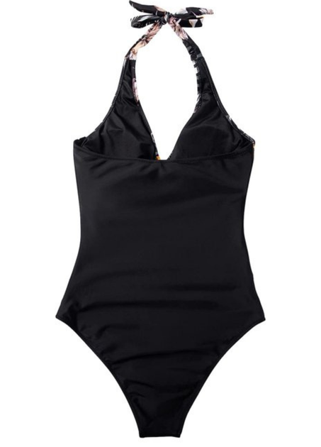 Сдельный купальник FS Flowy Abundant М с утягивающим эффектом Черный (8502) - изображение 4