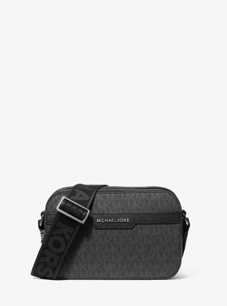 Чоловіча сумка через плече чорна Michael Kors Hudson Signature Logo 33F5SMLC2B - Фото 1 Чоловіча сумка через плече чорна Michael Kors Hudson Signature Logo 33F5SMLC2B - изображение 1