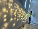Гирлянда Бахрома 100 LED теплый белый 220В - Фото 3 Гирлянда Бахрома 100 LED теплый белый 220В - изображение 3