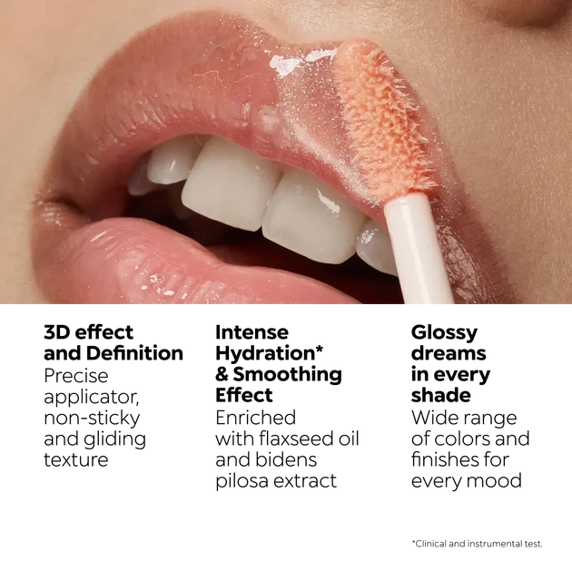 Блиск для губ 3D Hydra Lipgloss, 10 Fragola Perlato - изображение 5