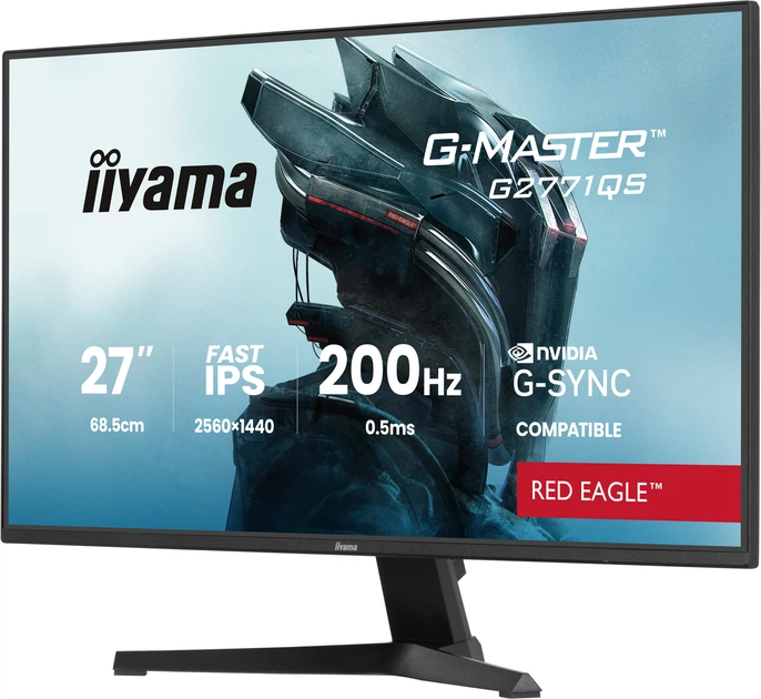 Монітор 27" iiyama G-Master Red Eagle G2771QS-B1 - зображення 3