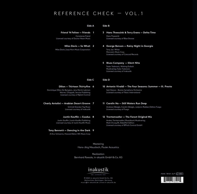 Вінілова платівка 2LP Various Artists Canton Reference Check Vol.1 45 RPM - изображение 3