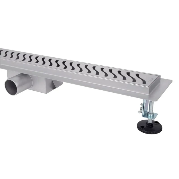 IT02-FT09/600 ITAL Душовий трап 600 мм, комбінований гідрозатвор, Brushed nickel (блістер) {5/1} - зображення 2