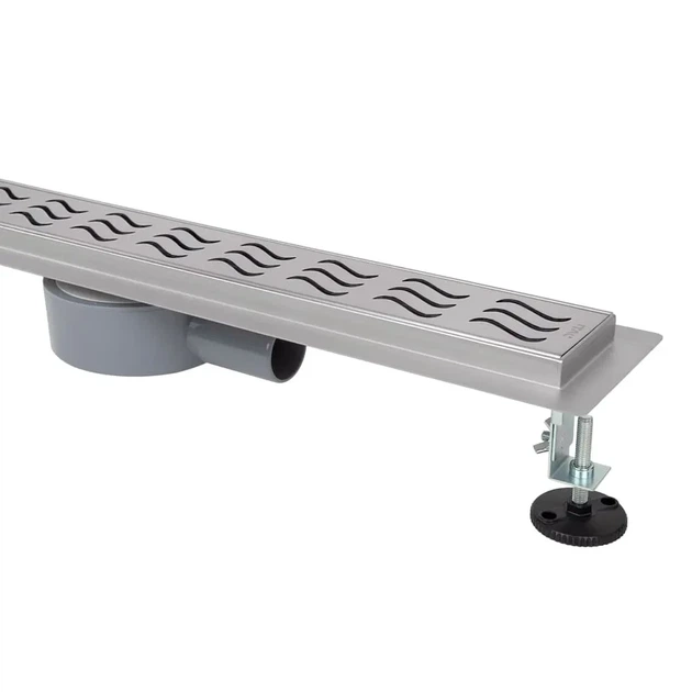 IT03-FT11/800 ITAL Душовий трап 800 мм, поворот. 360, комбін.затвор, Brushed nickel (блістер) {5/1} - Фото 2 IT03-FT11/800 ITAL Душовий трап 800 мм, поворот. 360, комбін.затвор, Brushed nickel (блістер) {5/1} - зображення 2