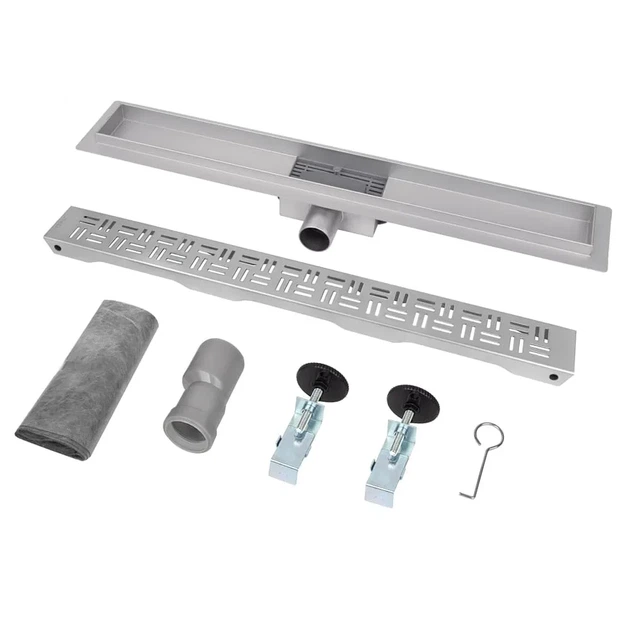 IT02-FT20/800 ITAL Душовий трап 800 мм, комбінований гідрозатвор, Brushed nickel (блістер) {5/1} - изображение 5