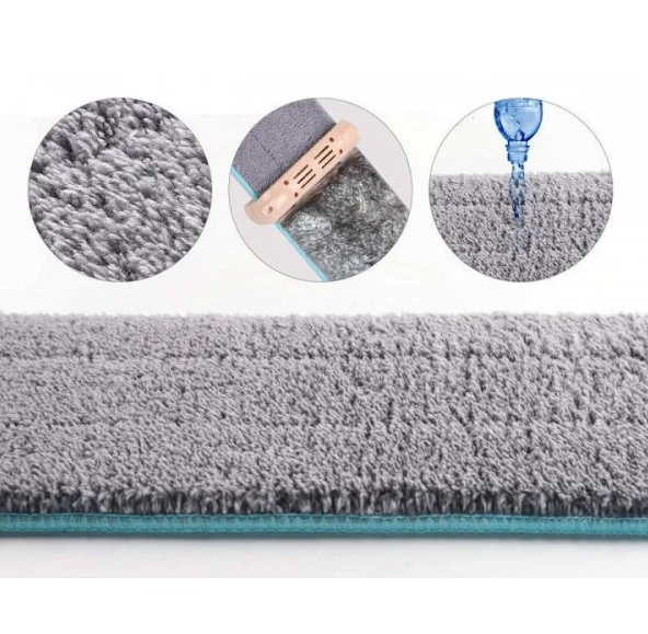 Швабра лентяйка для быстрой уборки с отжимом Spin Mop 360 с микрофиброй - изображение 4