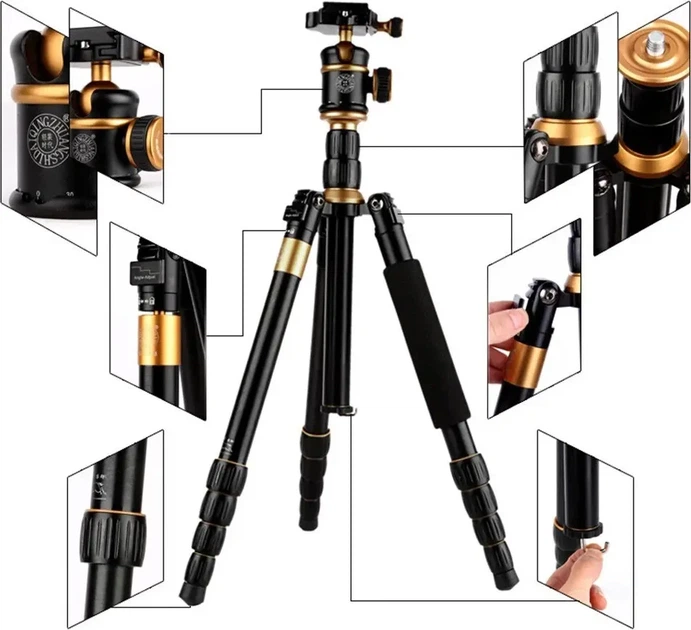 Походный штатив из монопод Beike QZSD Q888 152см алюминиевый - изображение 7