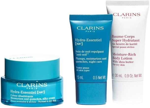 Набір для догляду за шкірою Clarins Hydra-Essentiel 4 предмети (3666057297519) - зображення 2