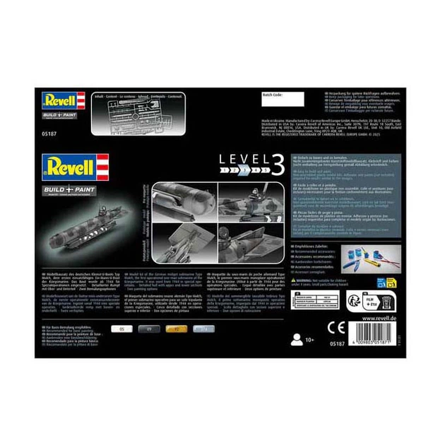 Набір Revell 5380518 Німецький підводний човен класу Molch 35 ел (4009803051871) - зображення 3