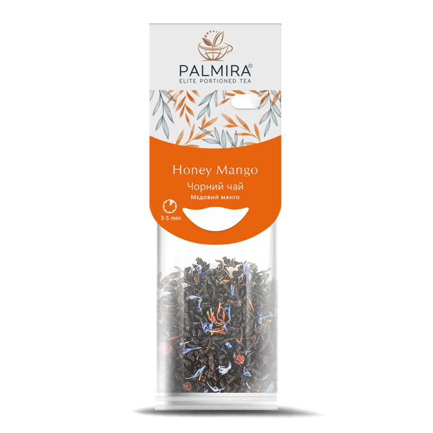 Чорний чай з манго Palmira "Медовий манго" (Honey Mango) - 10 шт. - Фото 1 Чорний чай з манго Palmira "Медовий манго" (Honey Mango) - 10 шт. - изображение 1