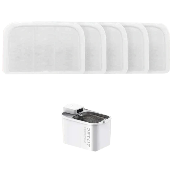 Фильтр для поилок Petkit Eversweet Max Filter Unit Rect 5 шт - Фото 2 Фильтр для поилок Petkit Eversweet Max Filter Unit Rect 5 шт - изображение 2
