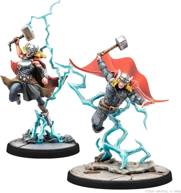 Dodatek do gry Marvel Crisis Protocol - Czwórka bohaterów z Asgardu (wersja angielska) (841333112936) - obraz 3