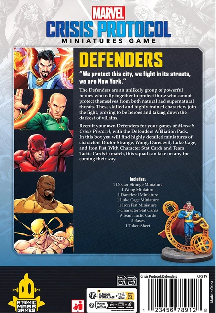 Dodatek do gry Marvel Crisis Protocol – Defenders Affiliation Pack (841333129545) - obraz 2