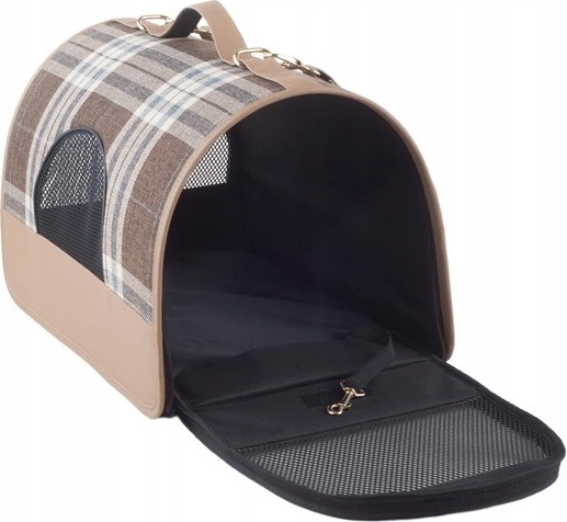 Torba transportowa dla psów i kotów Amiplay Kent M Beżowa (5907563256545) - obraz 5