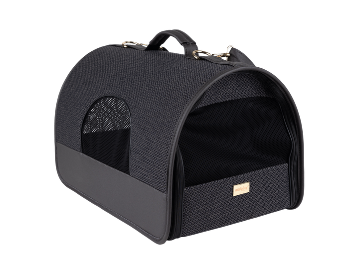 Torba transportowa dla psów Amiplay Milano M Czarna (5907563311091) - obraz 2