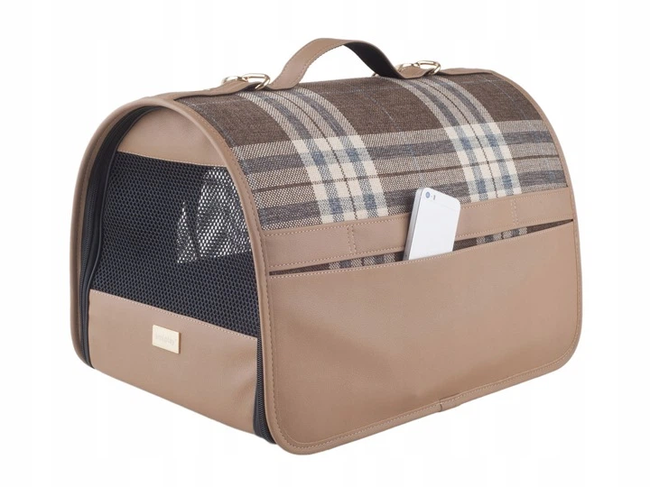 Torba transportowa dla psów i kotów Amiplay Kent M Beżowa (5907563256545) - obraz 8