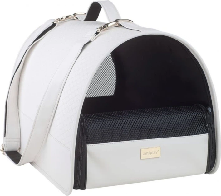 Torba transportowa dla kotów Amiplay New York M Biała (5907563256446) - obraz 5