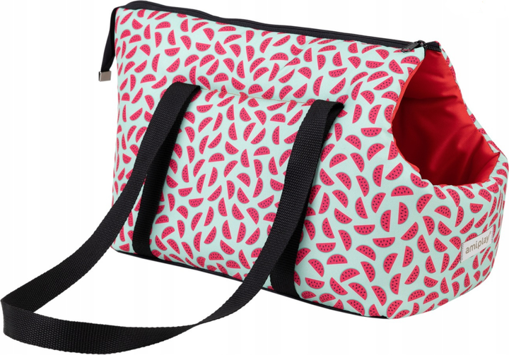 Torba transportowa dla kotów Amiplay BeHappy S Watermelon (5907563298378) - obraz 3