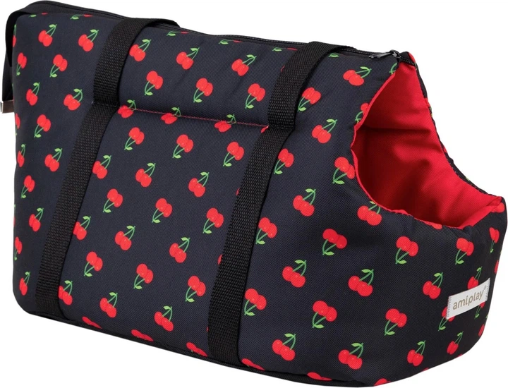 Torba transportowa dla kotów Amiplay BeHappy L Cherry (5907563298422) - obraz 2