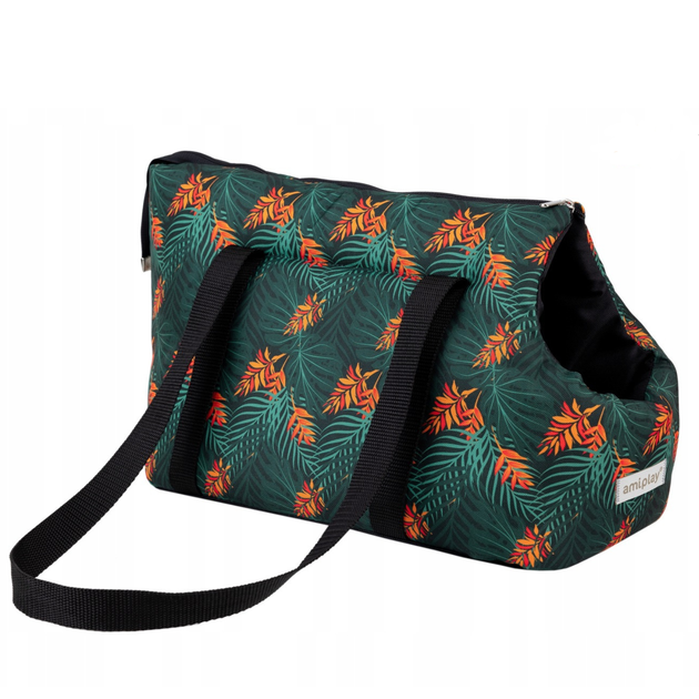 Torba transportowa dla kotów Amiplay BeHappy L Jungle (5907563298477) - obraz 5