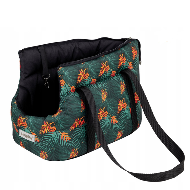 Torba transportowa dla kotów Amiplay BeHappy L Jungle (5907563298477) - obraz 6