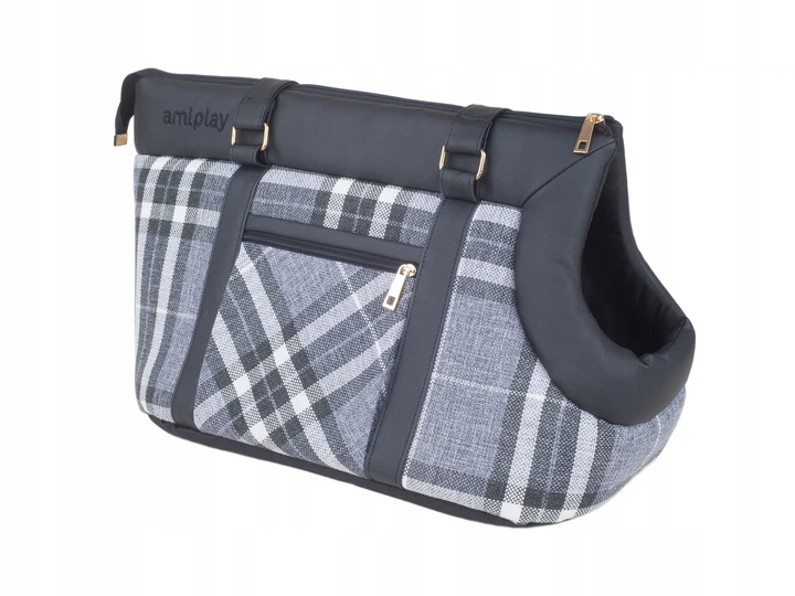 Torba transportowa dla psów Amiplay Kent S Czarna (5907563238169) - obraz 2