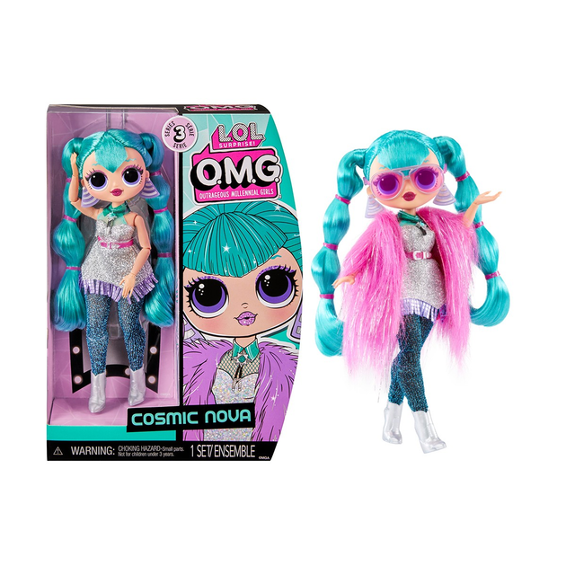 Ігровий набір з лялькою L.O.L. Surprise! O.M.G. HoS S3 — Космічна зірка OMG Fashion Doll —Cosmic Nova - Фото 1 Ігровий набір з лялькою L.O.L. Surprise! O.M.G. HoS S3 — Космічна зірка OMG Fashion Doll —Cosmic Nova - зображення 1