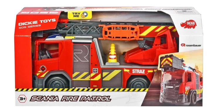 Пожежна машина Dickie Toys SOS Scania зі світлом і звуком 3719014 (4006333066887) - зображення 2
