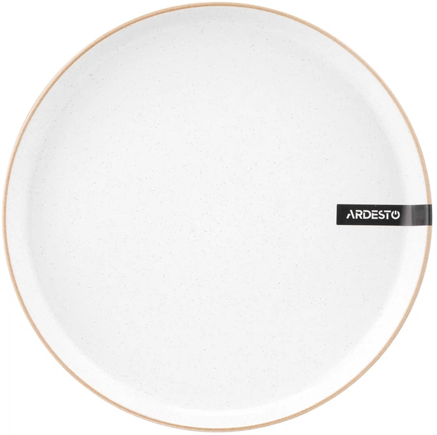 Тарілка обідня ARDESTO Apulia, 26.6см, кераміка, білий - Фото 1 Тарілка обідня ARDESTO Apulia, 26.6см, кераміка, білий - изображение 1