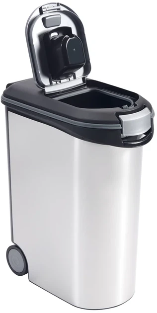 Контейнер для зберігання сухого корму Curver Pet Life 20 кг металізований 214477 (3253923906073) - зображення 3