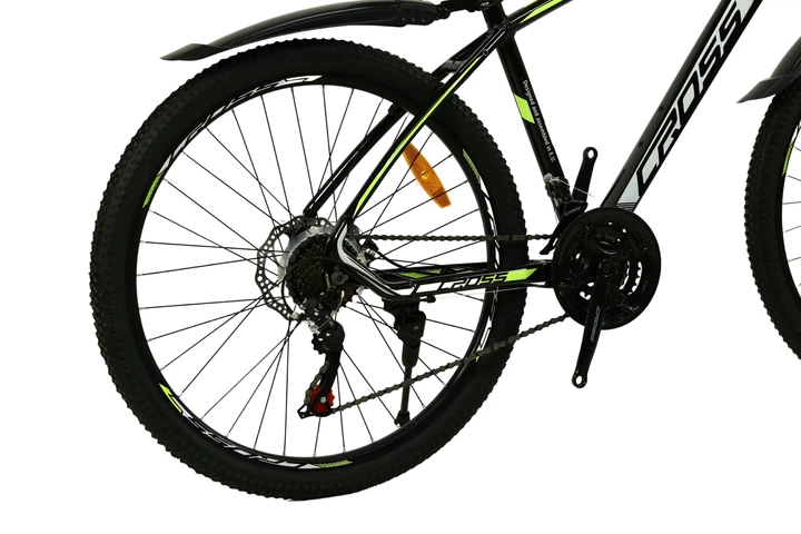 Велосипед CrossBike Tracker 26" 17" Чорний-Жовтий - зображення 3