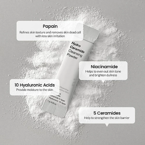 Ензимна пудра Biodance Hydro Ceramide Cleansing Powder для очищення шкіри 1 шт - зображення 2