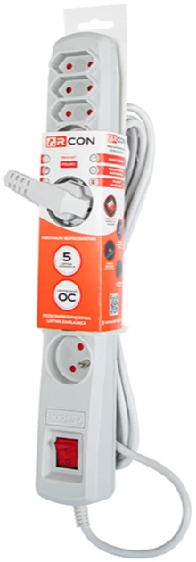 Фільтр мережевий Armac R-8 5 м Сірий (5904722198081) - зображення 2