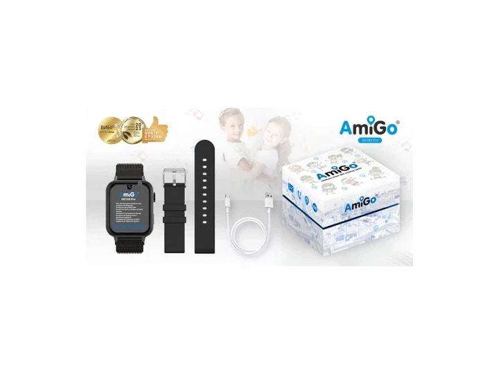 Смарт-годинник для дітей AmiGo GO10S Pro WIFI AMG-GO10S-B Black - Фото 5 Смарт-годинник для дітей AmiGo GO10S Pro WIFI AMG-GO10S-B Black - изображение 5