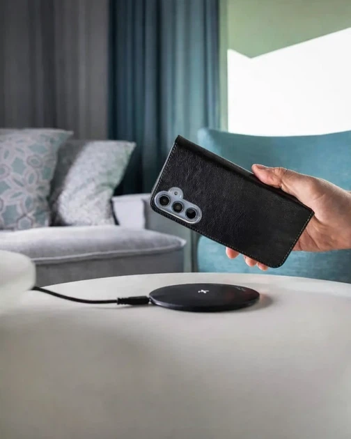 Etui z klapką Fixed Opus na Xiaomi 15 Czarne (FIXOP3-1462-BK) - obraz 6