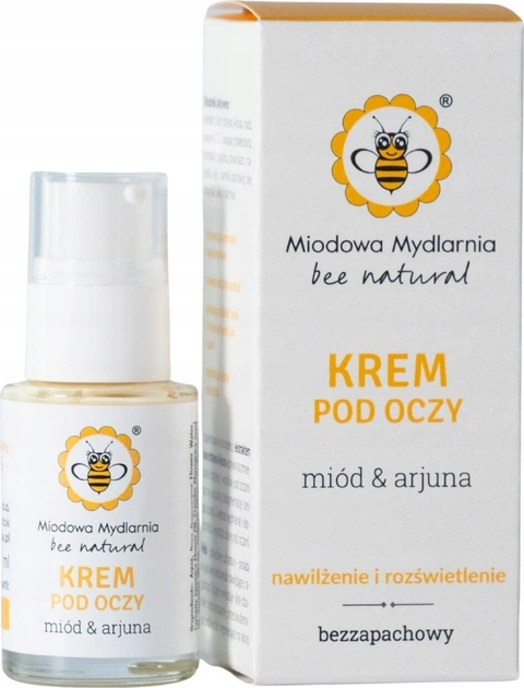 Крем для шкіри навколо очей Miodowa Mydlarnia miod i Arjuna зволожувальний 15 мл (5903636967028) - зображення 2