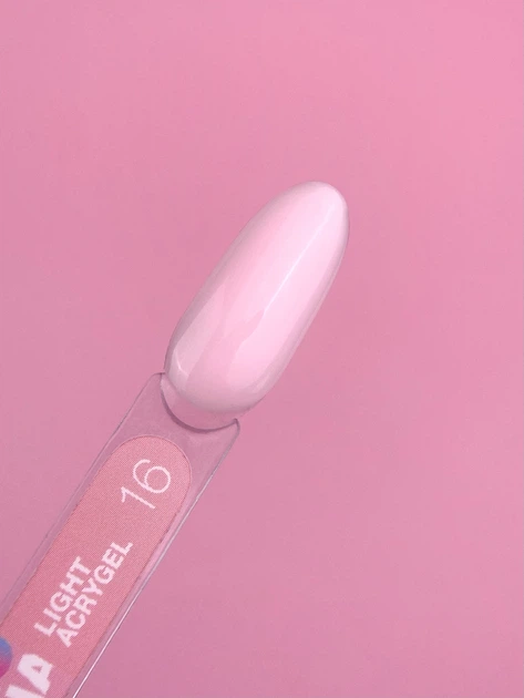 Жидкий гель LUNAMoon Light Acrygel №16 – 13 мл для укрепления и доращивания ногтей - изображение 2