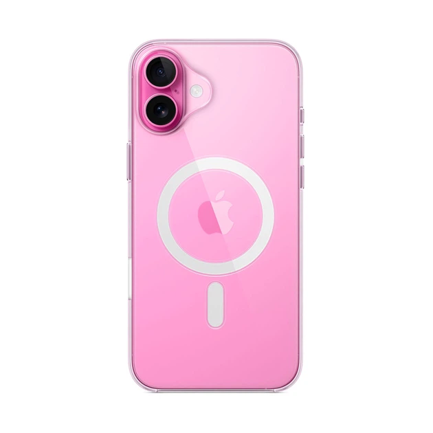 Прозрачный чехол для iPhone 16 TPU Clear Case с MagSafe - Фото 1 Прозрачный чехол для iPhone 16 TPU Clear Case с MagSafe - изображение 1