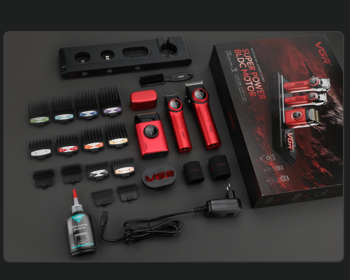 Комплект для стрижки VGR STEPLERSS PRO 3 IN 1 RED - изображение 4
