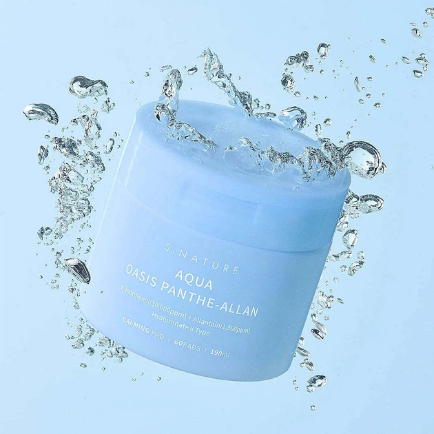 Płatki do twarzy S.Nature Aqua Oasis Panthe-Allan łagodzące 60 szt (8809506311168) - obraz 2