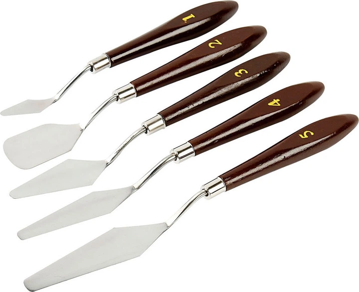 Zestaw metalowych szpachelek artystycznych Creativ Company 5 szt. (5707167506721) - obraz 3